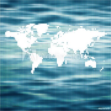world Ocean vector map concept - 901141802