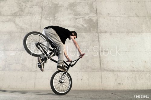 Young BMX bicycle rider - 900200996