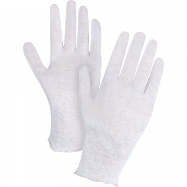 ZENITH - - Poly/Cotton Inspection Gloves - White - Mens - Price per pair