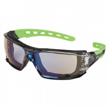 ZENITH - SDN709 - Z2500 Series Safety Glasses - Black/Green - Indoor/Outdoor Mirror - Unit Price