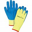 Zenith - SEC797 - Gants haute visibilité doublés d'acrylique & enduits de caoutchouc - Jaune/Bleu - Petit - Prix par paire