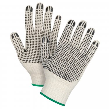 ZENITH - SEE944 - Dotted Gloves - White - Medium - Price per pair