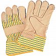 ZENITH - SM582 - Standard Quality Lined Grain Cowhide Fitters Gloves - Beige - Medium - Price per pair