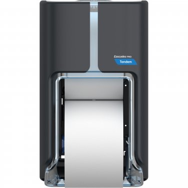 Cascades Pro Tandem™ - C310 - Top-Bottom High Capacity Toilet Paper Dispenser Each - Dark Gray - Unit Price