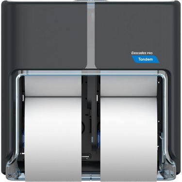Cascades Pro Tandem™ - C314 - Four Roll High Capacity Toilet Paper Dispenser Each - Dark Grey