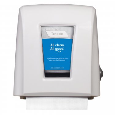 Cascades Pro Tandem™ - JG653 - Distributeur pour essuie-mains - Manual - 11.6 x 7.3 x 12.6 - Blanc - Prix unitaire