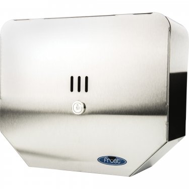 Frost - 166-S - Distributeur de papier hygiénique géant - Simple pour rouleau de 10 - 4.5 x 4.5 x 10 - Stainless Steel - Prix unitaire