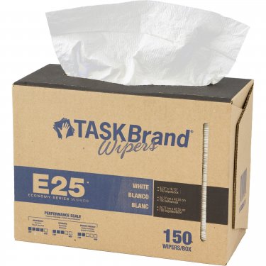 Hospeco - N-E025IDW - Essuie-tout de série économique E25 TaskBrand(MD) Boîte de 150