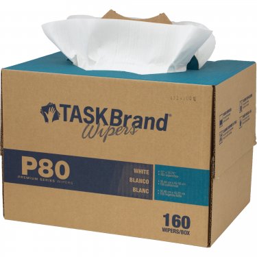 Hospeco - N-P080ITW - TaskBrand® P80 Premium Series Wipers Box of 160