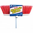 M2 Professional - BM-4300 - Balai magnétique à tête plate avec manche, pour l'intérieur - Rouge - Prix unitaire