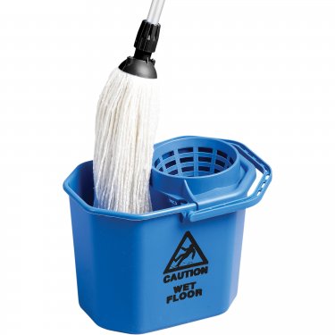 M2 Professional - PA-M1082 - Seau à usage intensif avec essoreuse conique - 3 gal. US (12 pintes) - Bleu - Prix unitaire