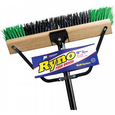 M2 Professional - PB-700-GB18 - Balai-brosse à manche renforcé Ryno pour service intensif - Corsé - 18 - Vert & Noir - Prix unitaire