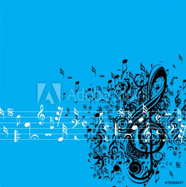 Abstract musical background for music event design