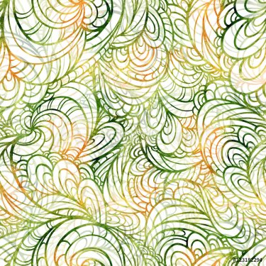 Abstract watercolor shapes seamless pattern