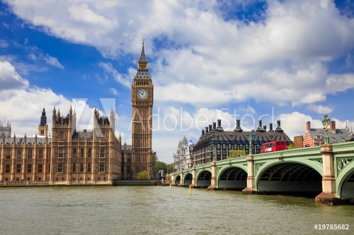 Big Ben and Houses of Parliament, London, UK - 900066785
