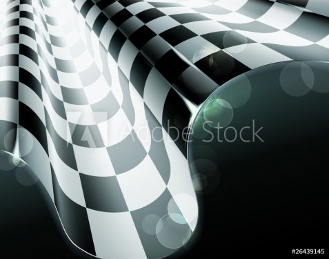 Checkered Background, black