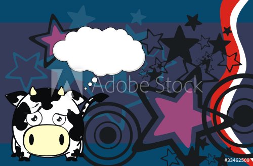 cow ball cartoon background7