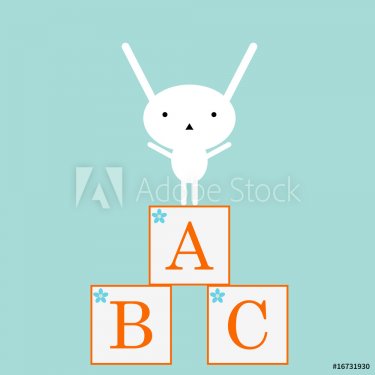 Cute bunny with ABC toys - 900452500