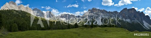 Dolomites, the group of Odle and Mount Stevia - Italy