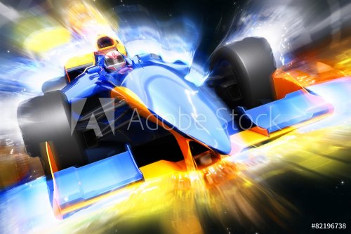 F1 bolide with light effect - 901146416
