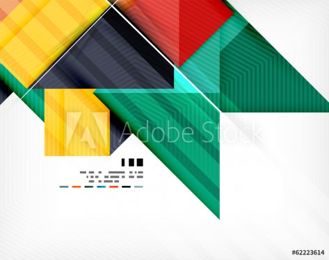 Geometric abstraction business poster - 901146916