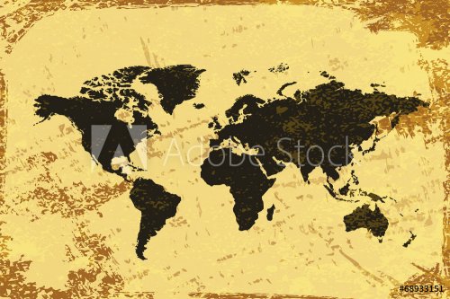 Globe icon vintage abstract grunge background, vector illustrati - 901148523