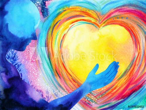 human and love spirit powerful energy connect to the universe power abstract ... - 901153474