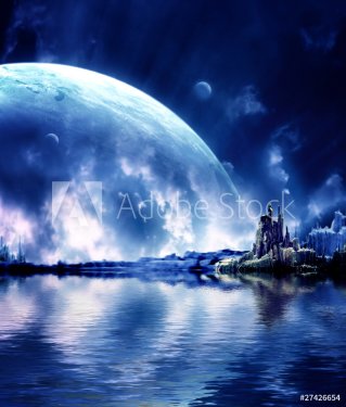 Landscape in fantasy planet - 900462341