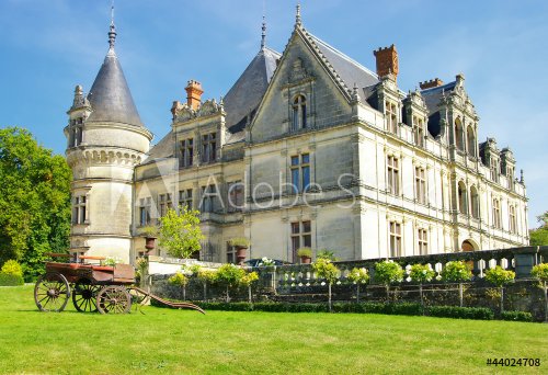 romantic castles of France. Loire valley