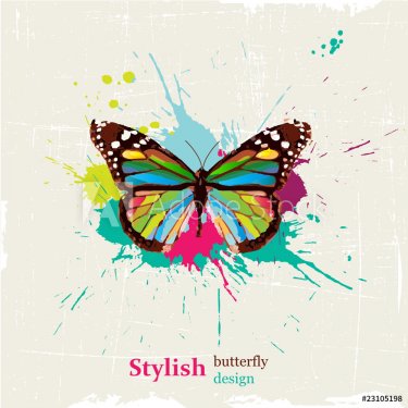 Stylish butterfly design - 900465819