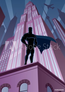 Superhero in City