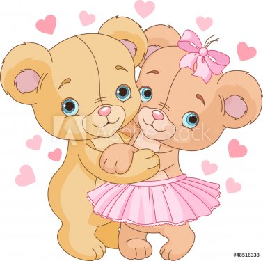 Teddy bears in love - 901139739