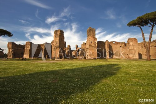 Terme di Caracalla (Baths of Carcalla) in Rome, Italy - 900626478