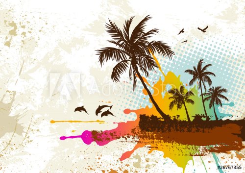 Tropical abstract background - 900485220