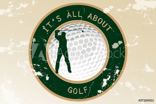 Vintage golf background - It's all about golf - 900590610