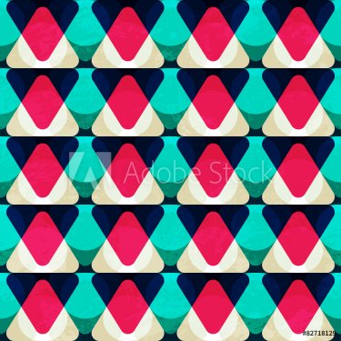 vintage red triangle seamless pattern