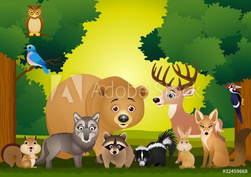 Wild animal cartoon - 900459100