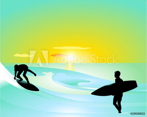 zwei Surfer