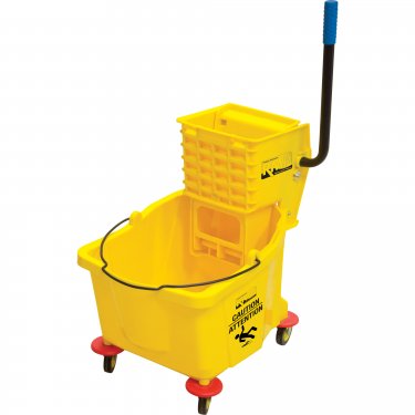 RMP - JG811 - Mop Bucket and Wringer - Side Press - 9.5 US Gal.(38 Quart) - Yellow - Unit Price