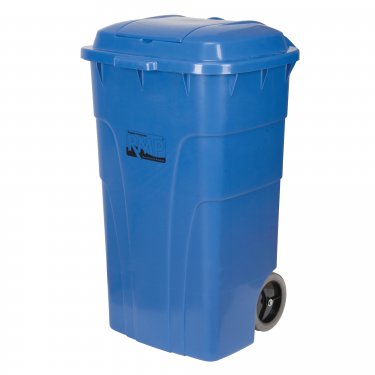 RMP -  - Bac d'ordures roulant - 23-3/4 x 24 x 40 - 65 gal. US - Blue - Prix unitaire