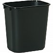 Rubbermaid - FG295500BLA - Corbeille à papier en plastique - 8-1/4 x 11.375 x 12.125 - Noir - Prix unitaire