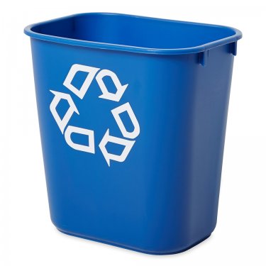 Rubbermaid - FG295573BLUE - Contenant de recyclage - De bureau - 13-5/8 US Qt. - 11.375 x 8.25 x 12.125 - Bleu - Prix unitaire