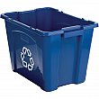 Rubbermaid - FG571473BLUE - Boîtes de recyclage - 20 3/4 lo x 16 la x 14 3/4 h - 14 gal US. - Bleu - Prix unitaire