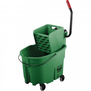 Rubbermaid - FG758888GRN - Ensemble de seau pour vadrouille et essoreuse - Pression vers le bas - 8,75 gal. US (35 pintes) - Vert - Prix unitaire