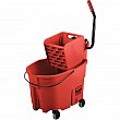 Rubbermaid - FG758888RED - WaveBrake® Mop Bucket & Wringer Combo Pack - Down Press - 8.75 US Gal.(35 Quart) - Red - Unit Price