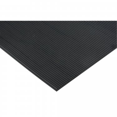 ZENITH - SDL880 - Tapis avec nervures fines - 4' largeur - 1/8 - Noir - Prix par pied linéaire