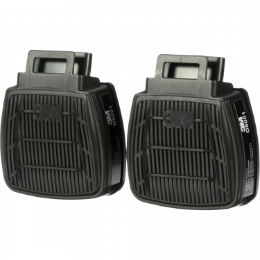 3M - D8001 - Secure Click™ Respirator Cartridge  - Gas/Vapour Cartridge - Organic Vapour - NIOSH - Price per pair