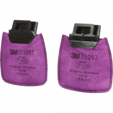 3M - D80926- Secure Click™ Filter  - Particulate Filter with Nuisance Vapour Relief - Organic Vapour/P100 - NIOSH - Price per pair