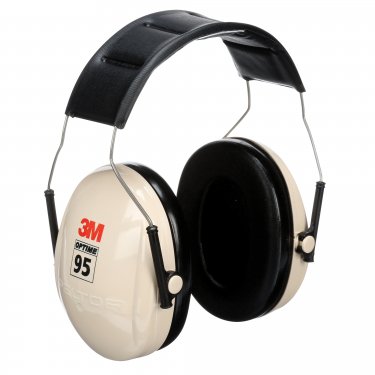 3M - H6A/V - Serres-têtes de série Peltor(MC) Optime(MC) 95 - Bandeau - CSA Classe: B - NRR dB 21 - Blanc - Prix unitaire