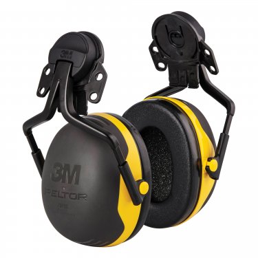 3M - X2P5E - Serres-tête isolés électroniquement Peltor(MC) - Fixation pour casque - CSA Classe: Aucune - NRR dB 24 - Noir/Jaune - Prix unitaire